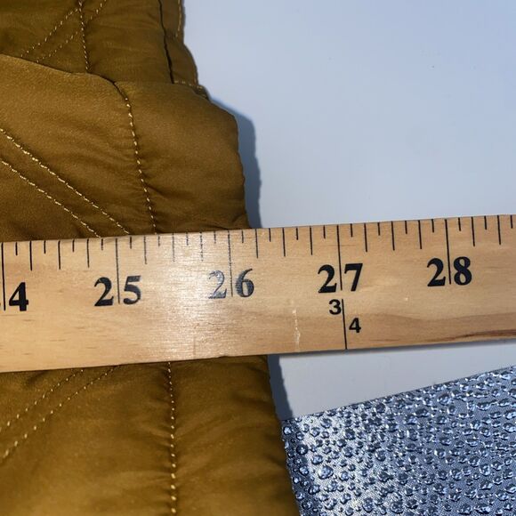 Prana Quilted Jacket Women’s Size XL, Yellow/Golden Color, Full Zip, Pockets - Picture 7 of 9